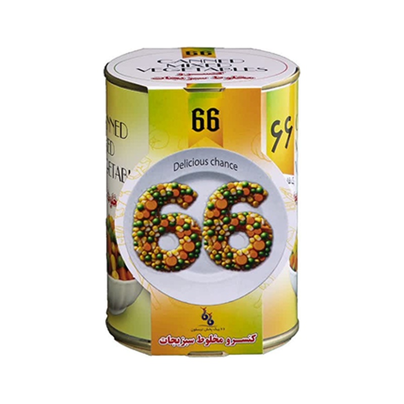 کنسرو مخلوط سبزیجات 66