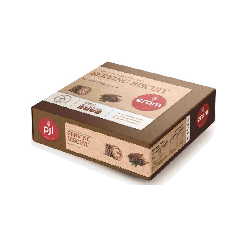 بیسکویت جعبه کاکائویی 650 گرم ارم