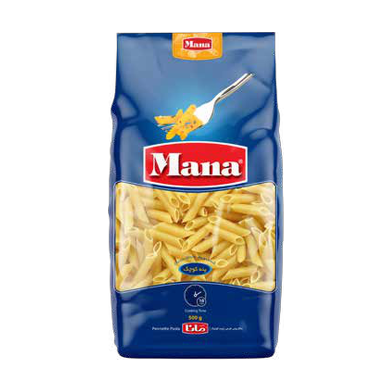 پاستا پنه کوچک 500 گرم مانا