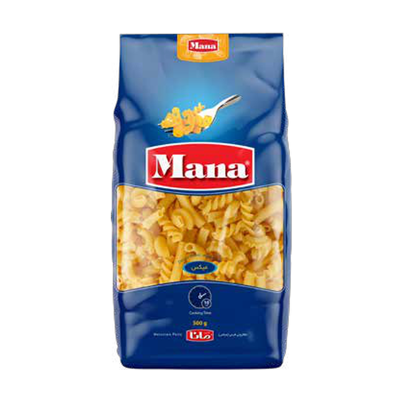 پاستا میکس ساده 500 گرم مانا