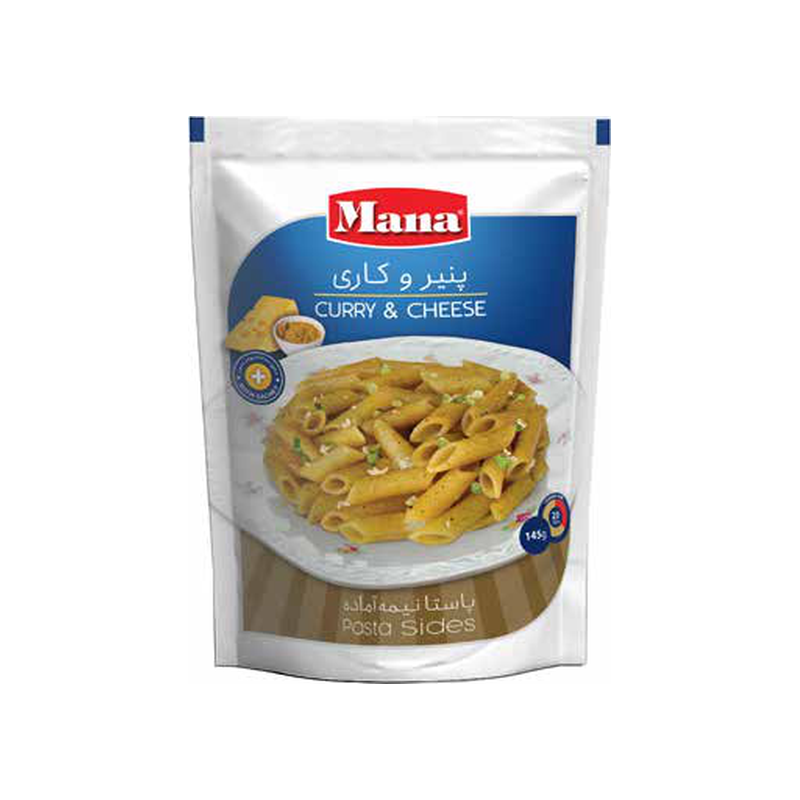 پاستا نیمه آماده پنیر و کاری 145 گرم مانا