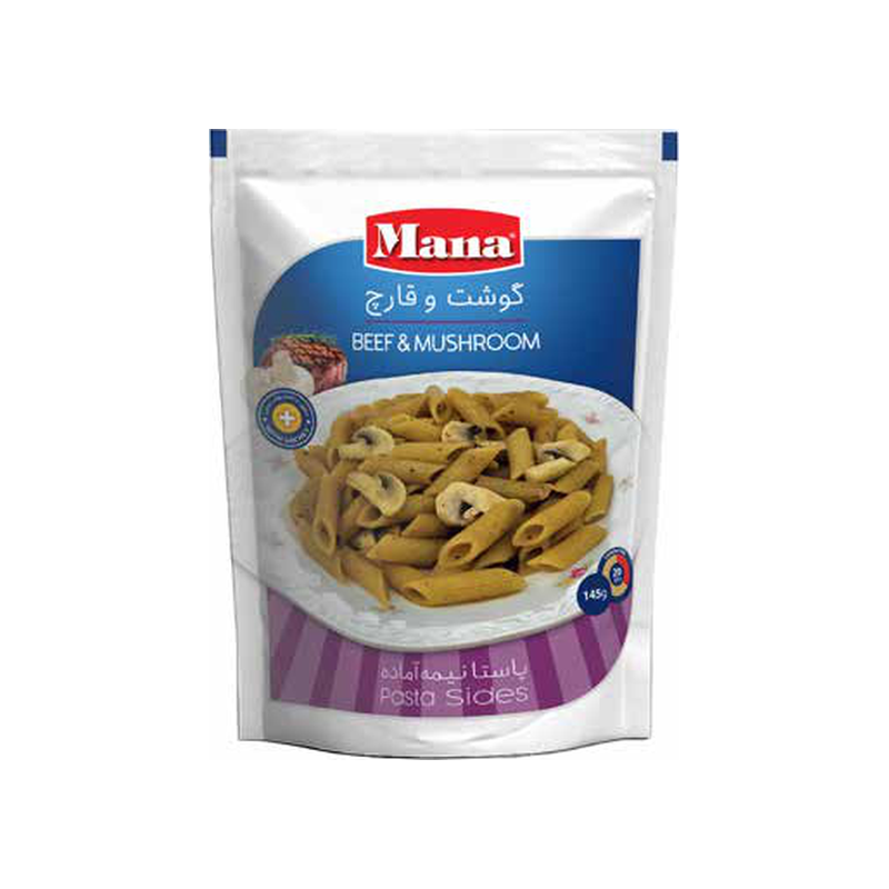 پاستا نیمه آماده قارچ و گوشت 145 گرم مانا